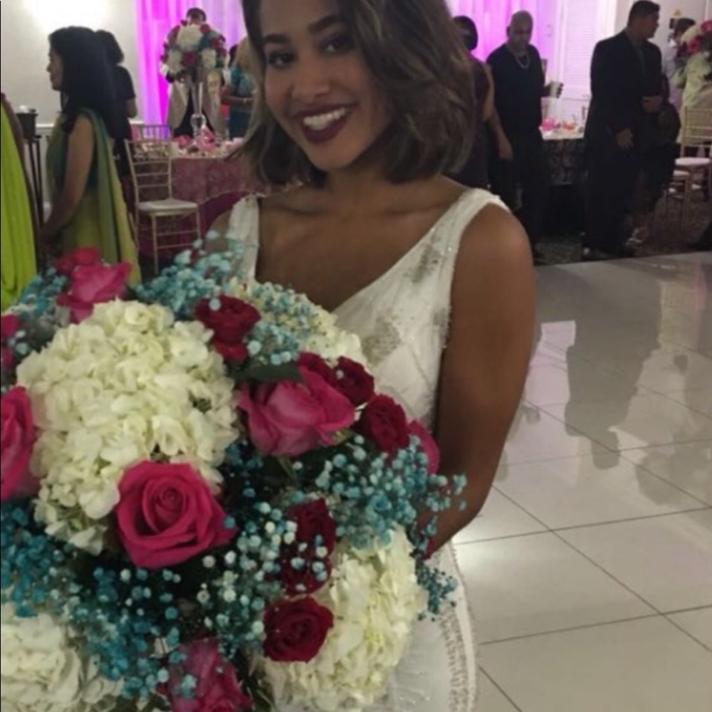 White formal dress